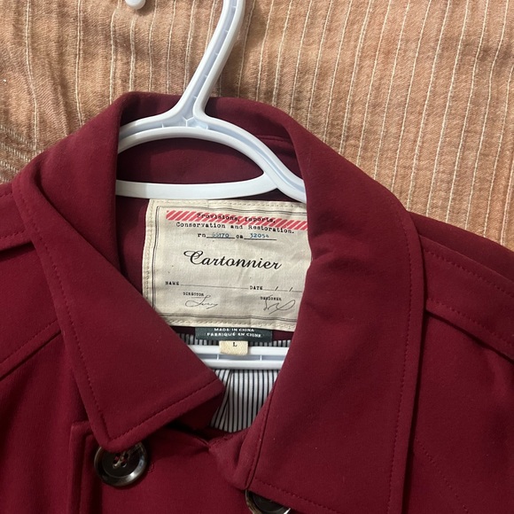 Women's Cartonnier Red Swing Coat Size Large - Picture 2 of 5